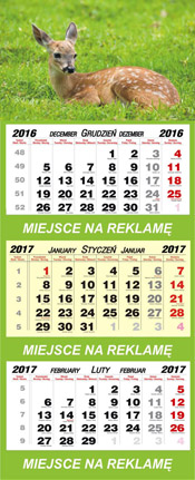 Kalendarze trójdzielne